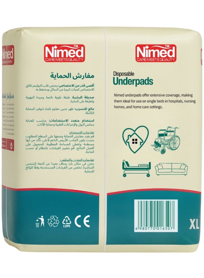 Nimed Underpads 90×180cm – Disposable Bed Protection Pads, Pack of 20 - Image 3
